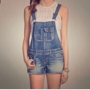 Abercrombie denim shortalls